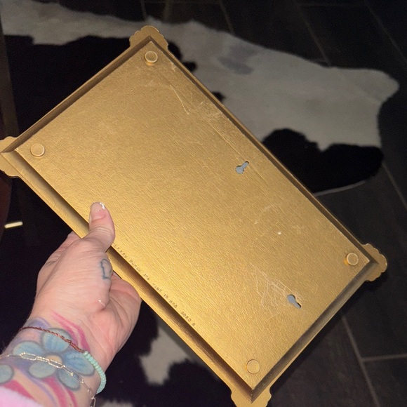 Gold Framed Rectangular Mirror - Picture 3 of 3